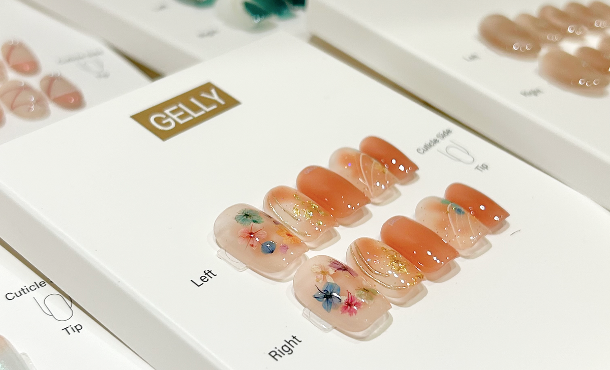 Japanese press flower press on nail