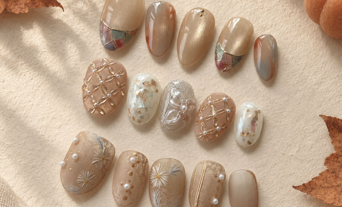 Autumn & Winter Press-On Nails: 6 Must-Have Designs