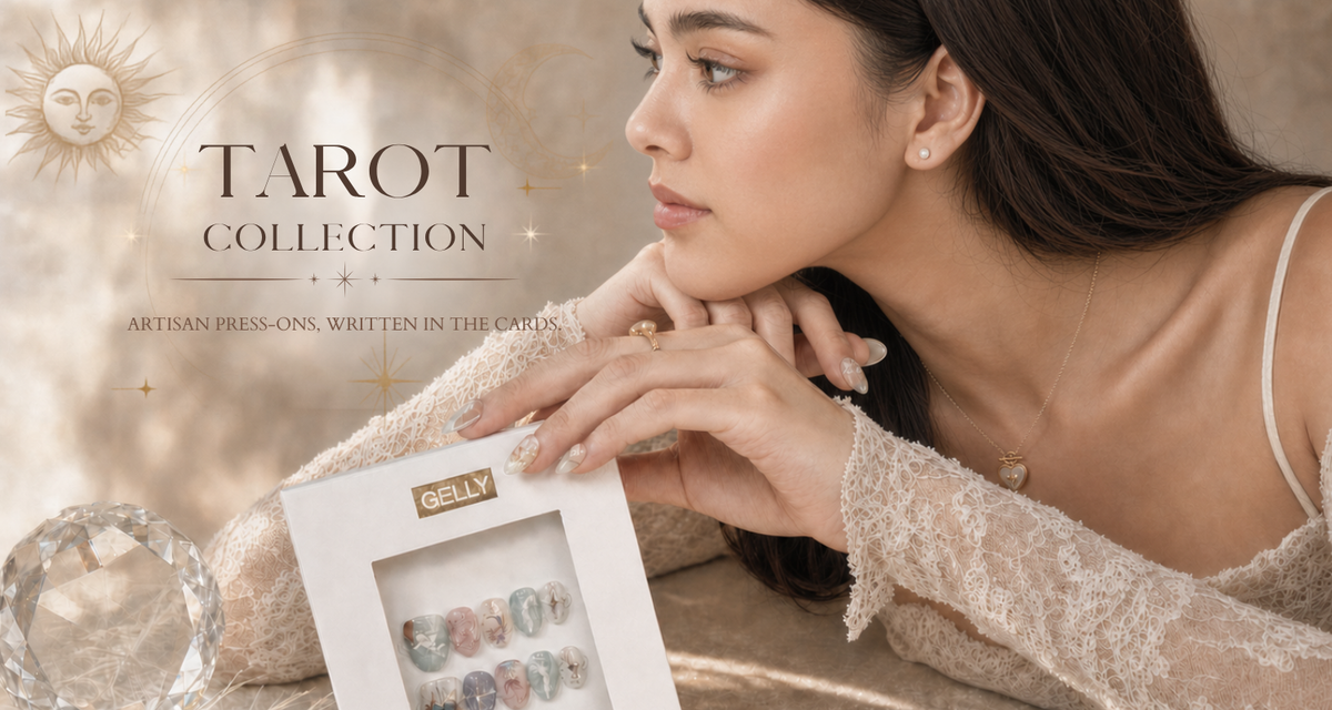 Tarot press on nail banner