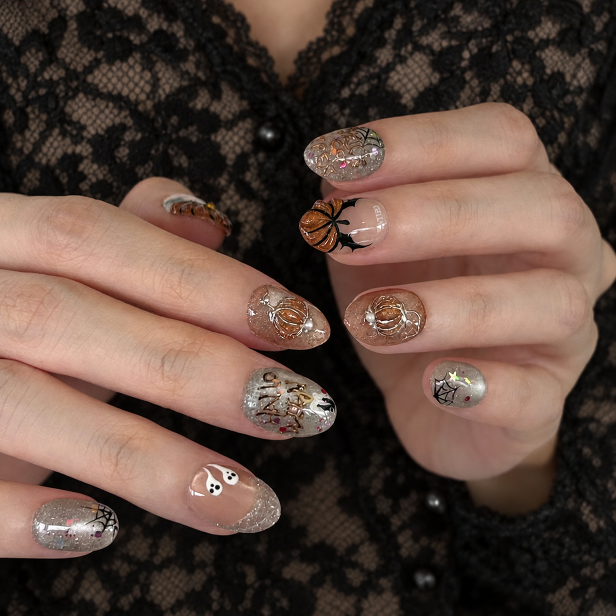 萬聖節美甲 halloween nail 
