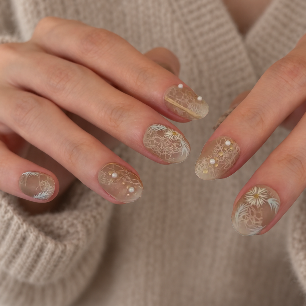 刺繡 穿戴甲 press on nail 