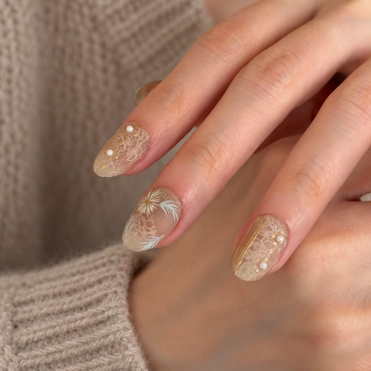 刺繡 穿戴甲 press on nail 
