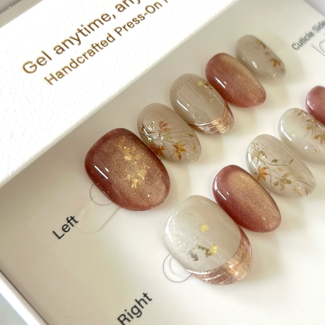 新中式穿戴甲 Chinese style press on nails