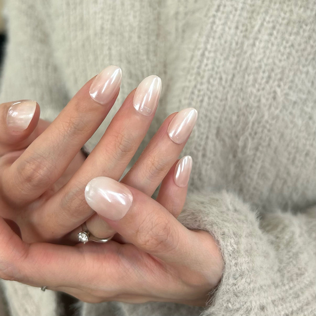 Clean Girl Blush Moonlight Press On Nails – GELLY Press On Nail