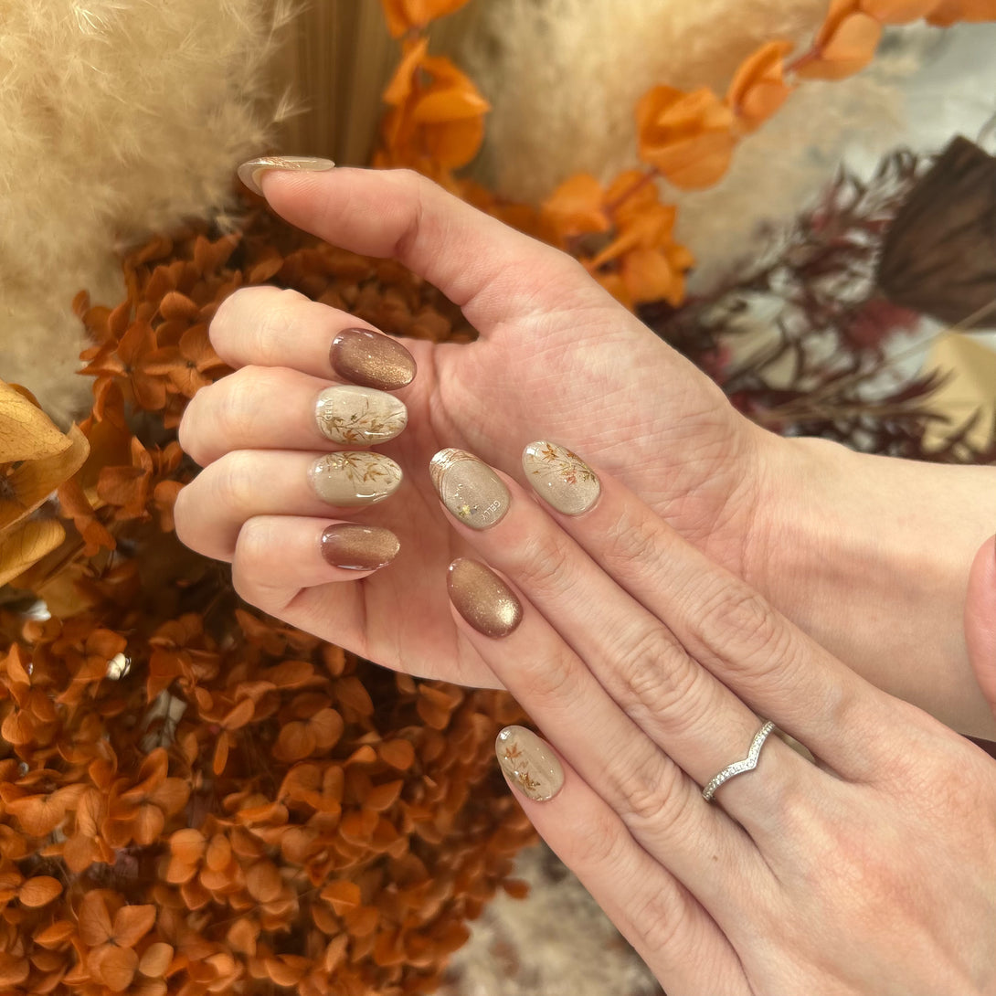 新中式穿戴甲 Chinese style press on nails