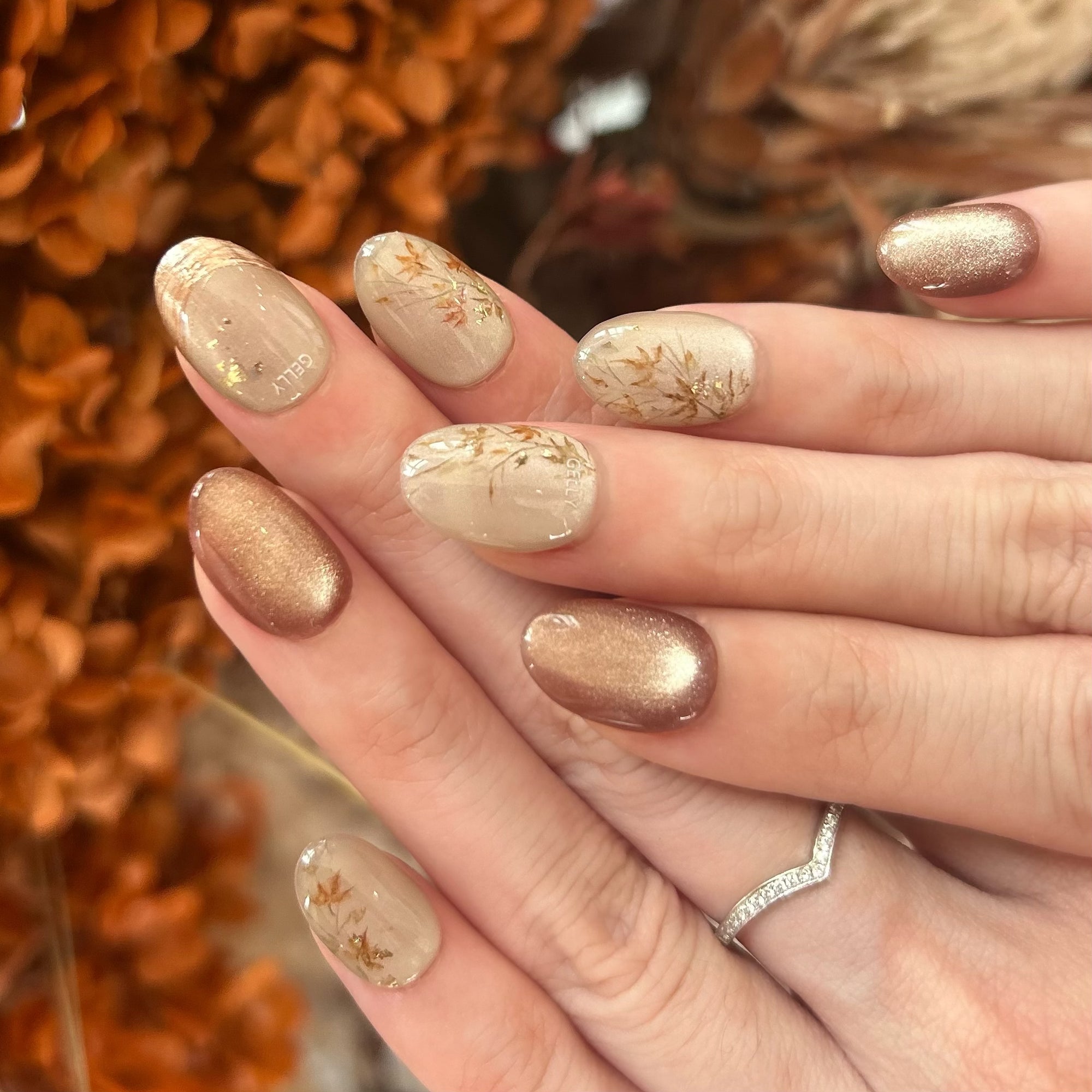 新中式穿戴甲 Chinese style press on nails