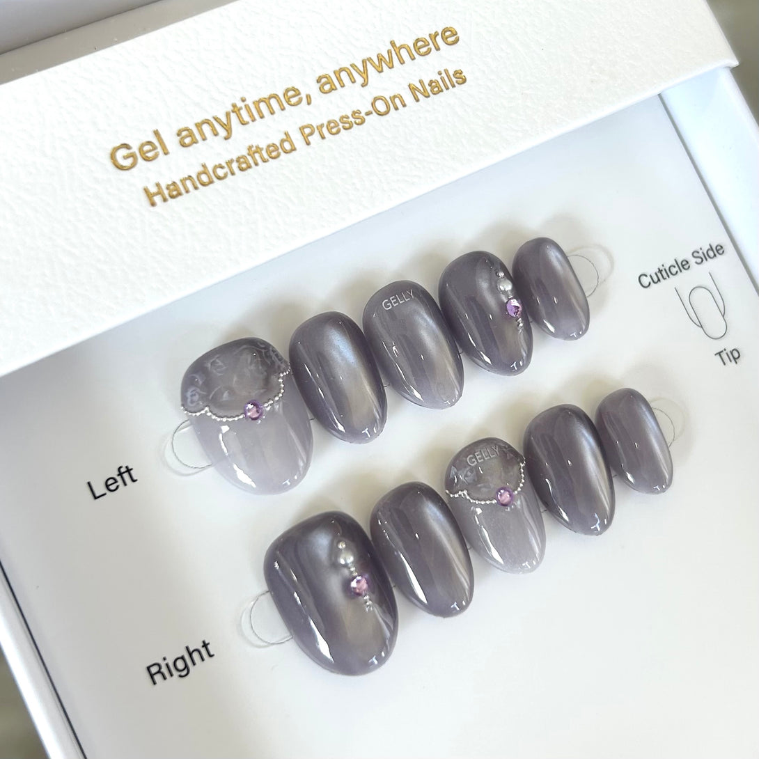 新中式穿戴甲 Chinese style press on nail