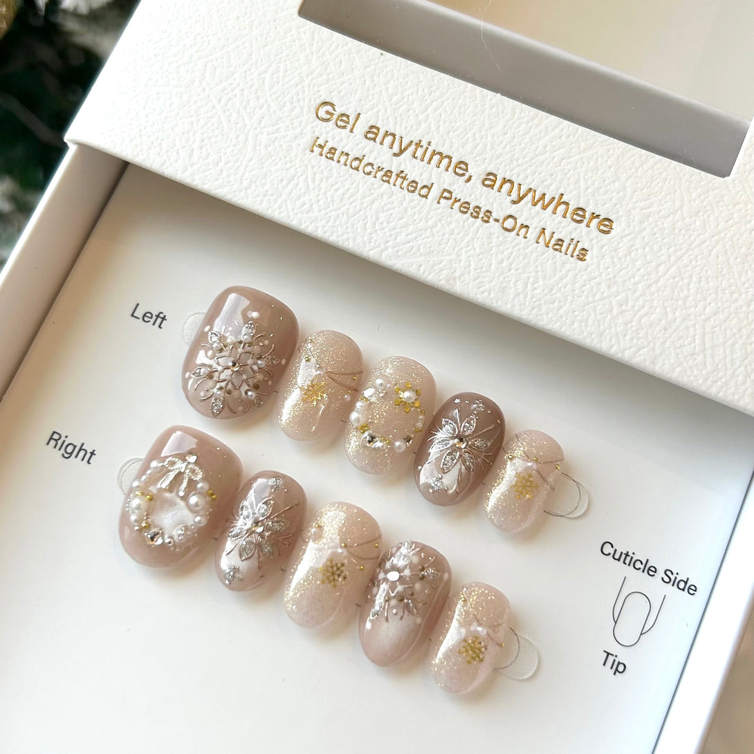 聖誕穿戴甲 Christmas press on nail