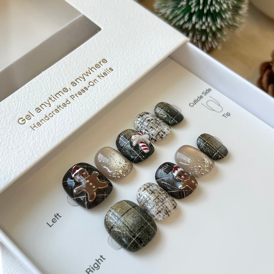 聖誕穿戴甲 Christmas press on nail