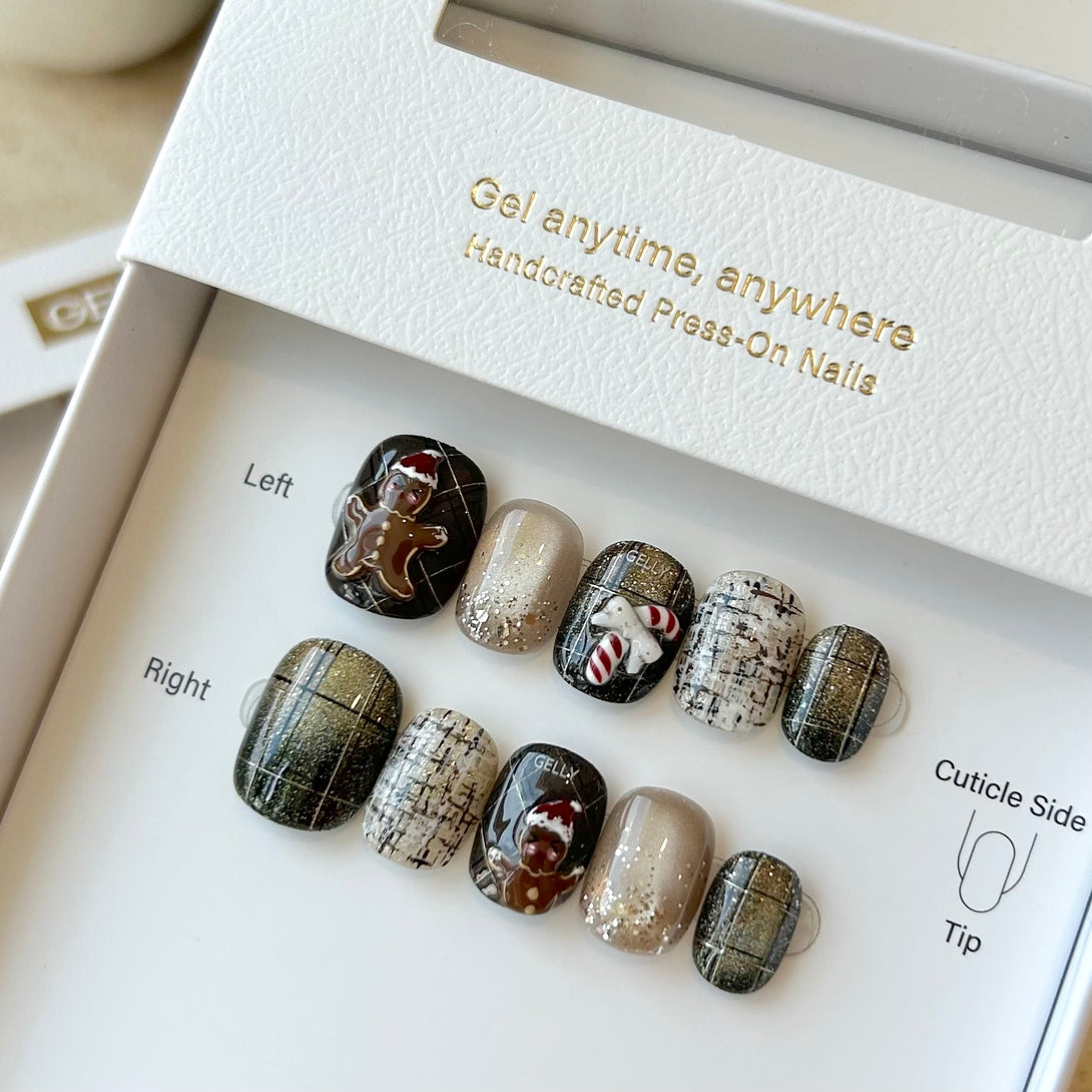 聖誕穿戴甲 Christmas press on nail