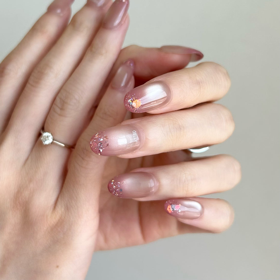 貓眼穿戴甲 漸變美甲 cat eye press on nail