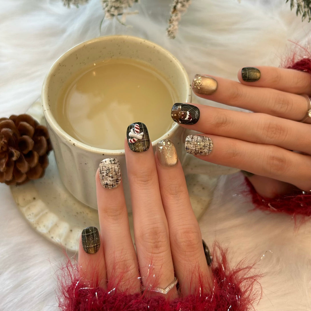 聖誕穿戴甲 Christmas press on nail