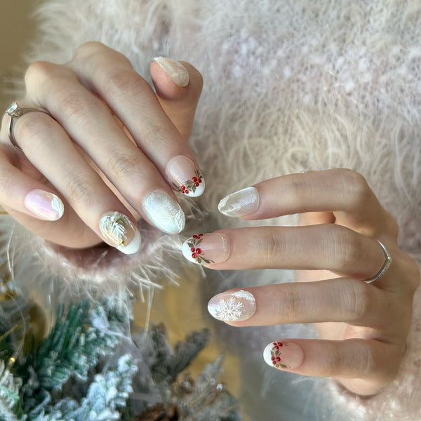 聖誕穿戴甲 Christmas press on nail