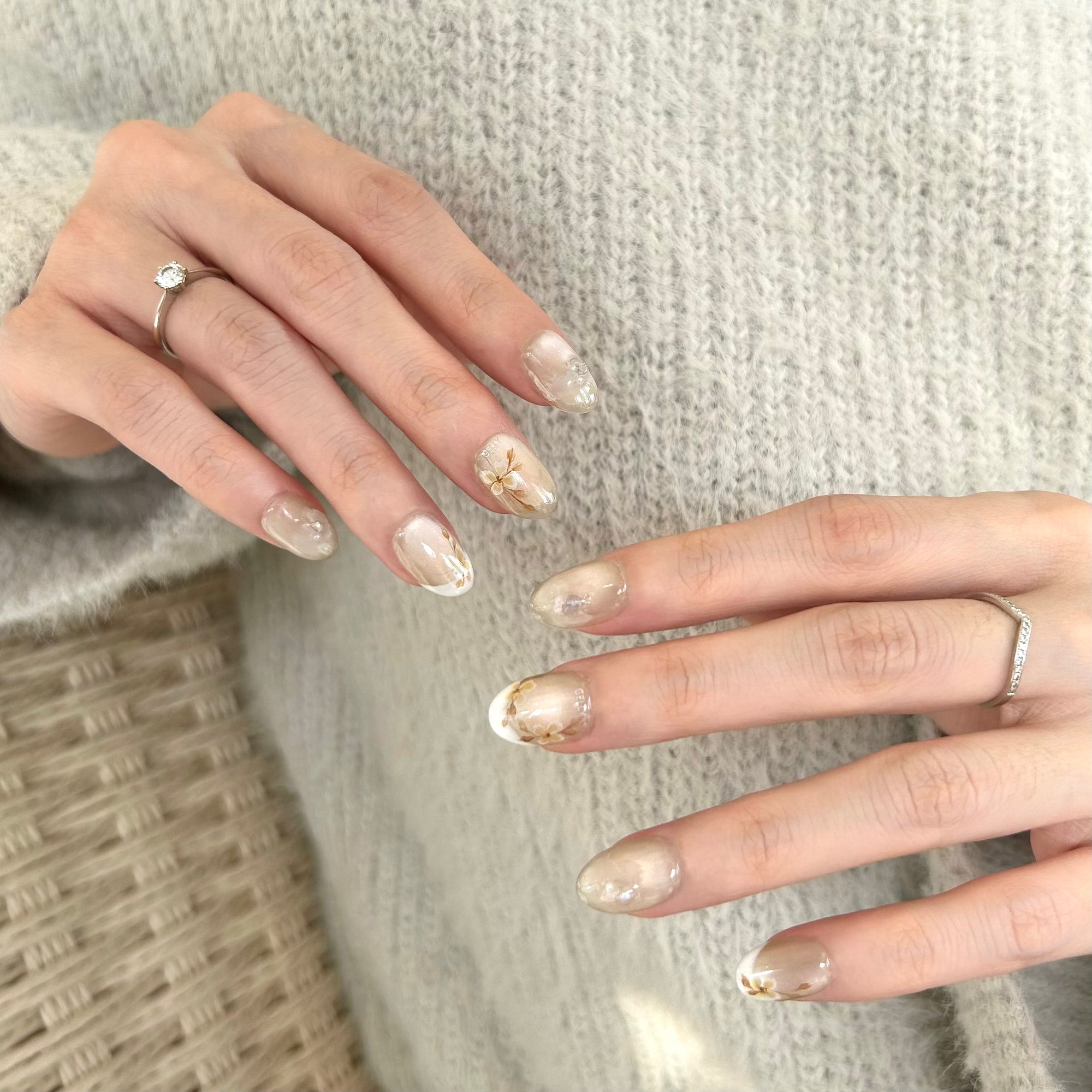 山茶花穿戴甲 Camellia Press On Nails