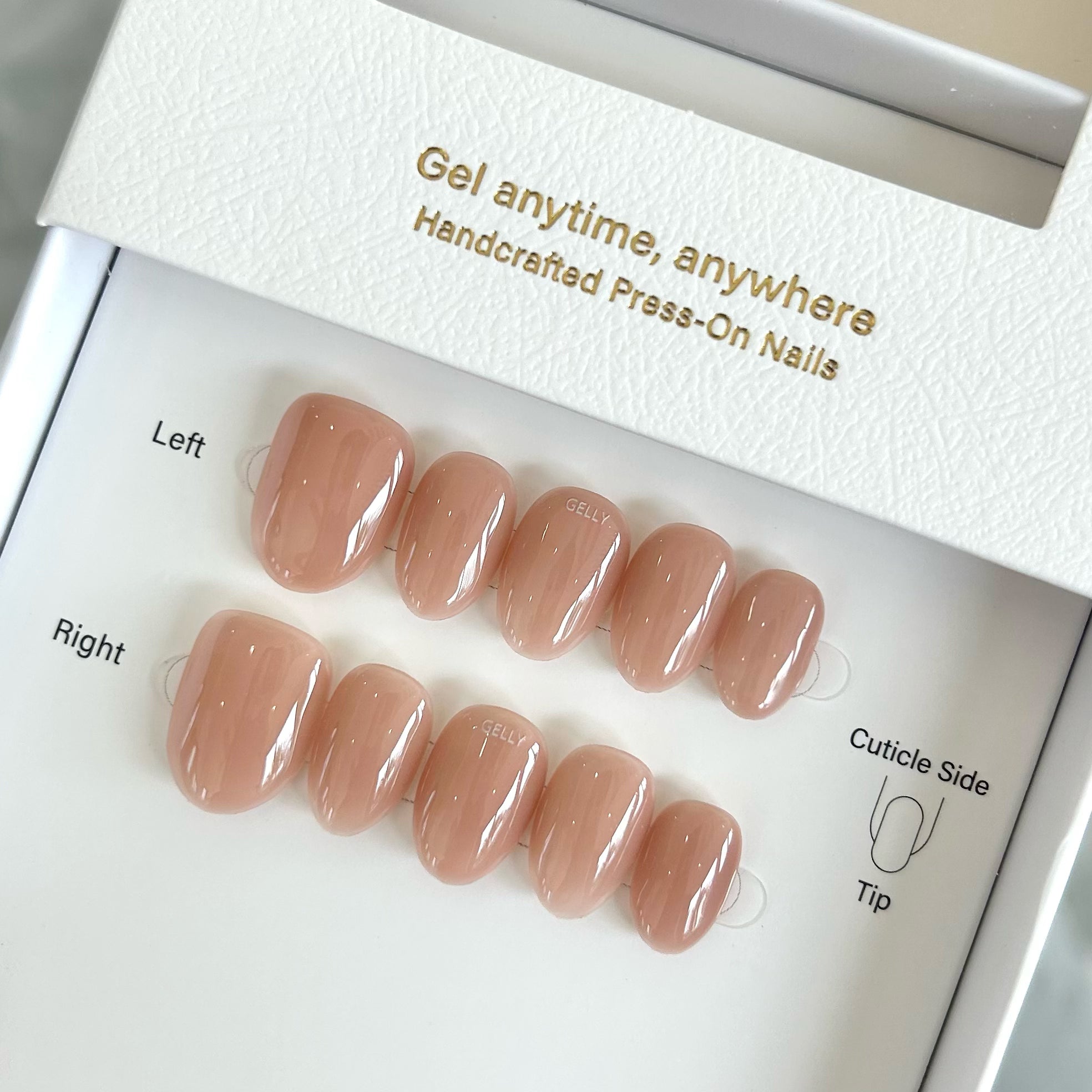 穿戴甲 nude press on nail