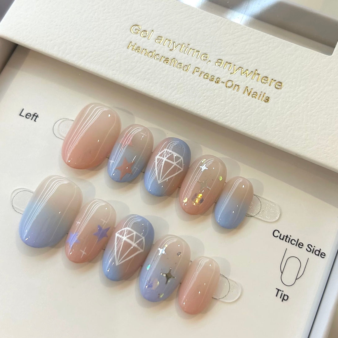 17 seventeen Korea press on nail