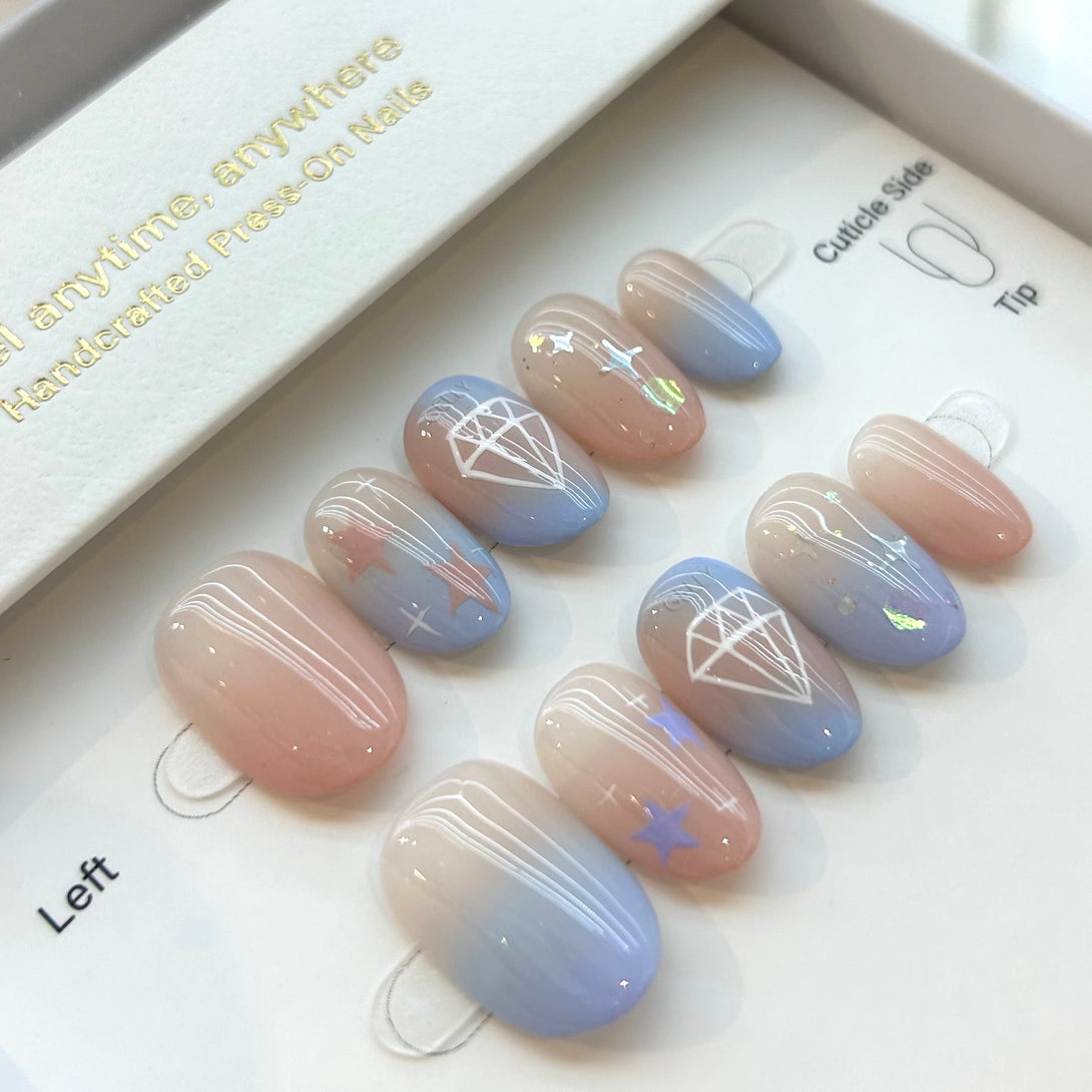 17 seventeen Korea press on nail