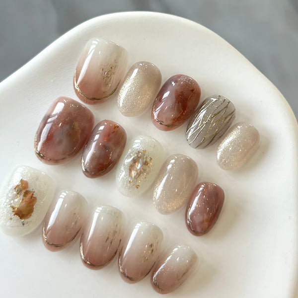 秋冬穿戴甲 press on nail
