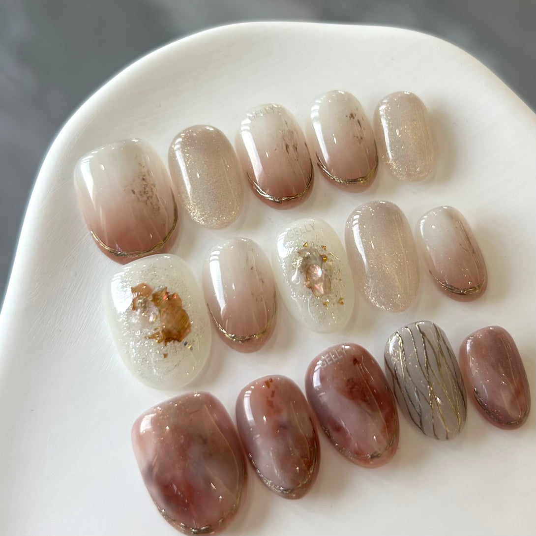 秋冬穿戴甲 press on nail