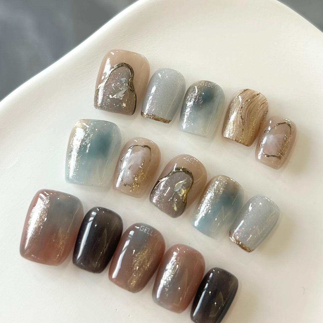 秋冬穿戴甲 press on nail