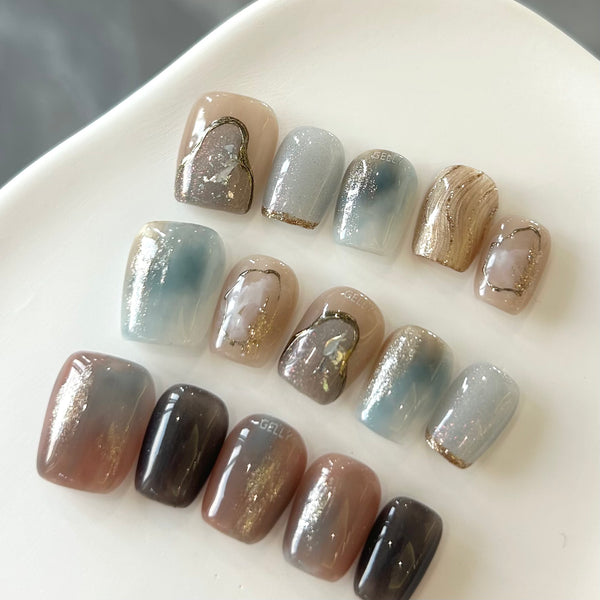 秋冬穿戴甲 press on nail