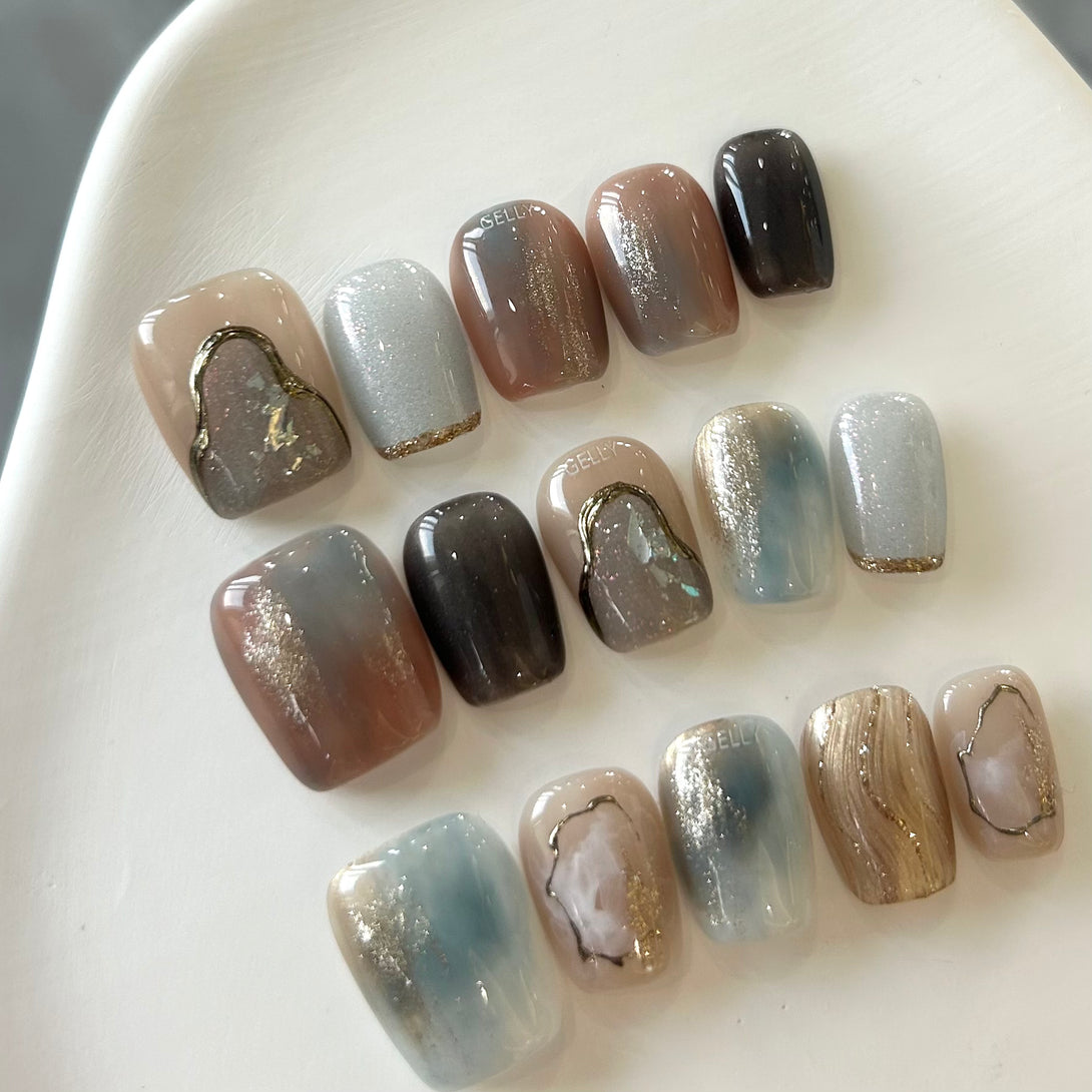 秋冬穿戴甲 press on nail