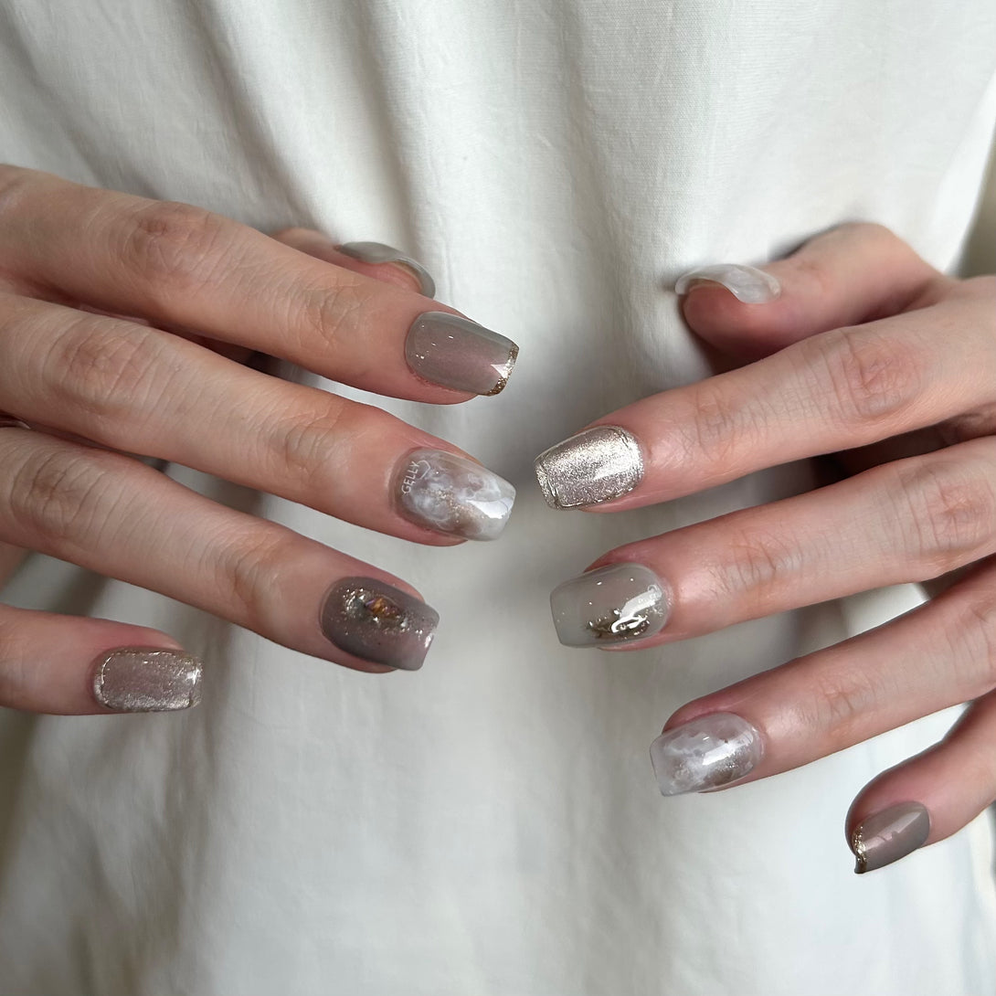 秋冬穿戴甲 press on nail