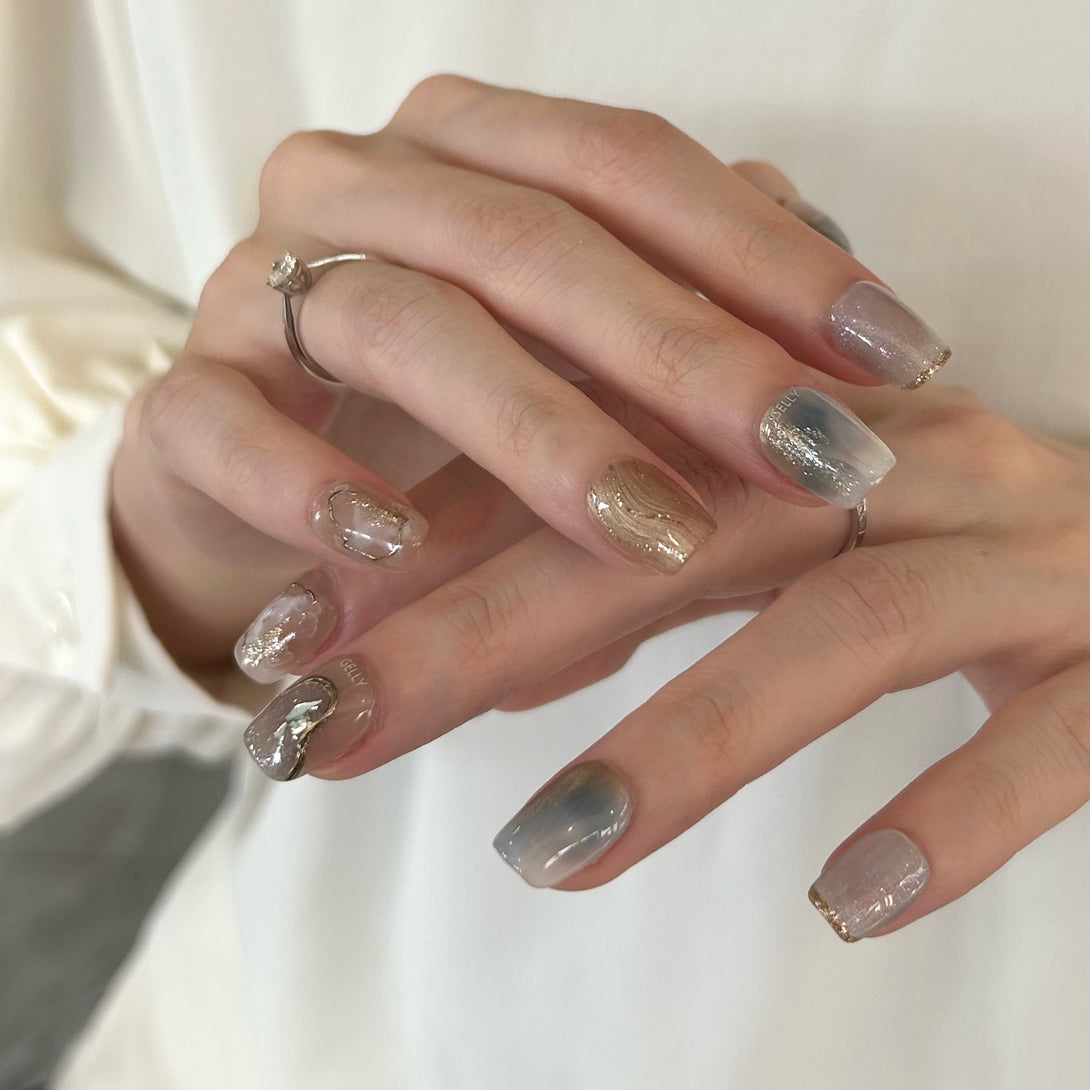秋冬穿戴甲 press on nail
