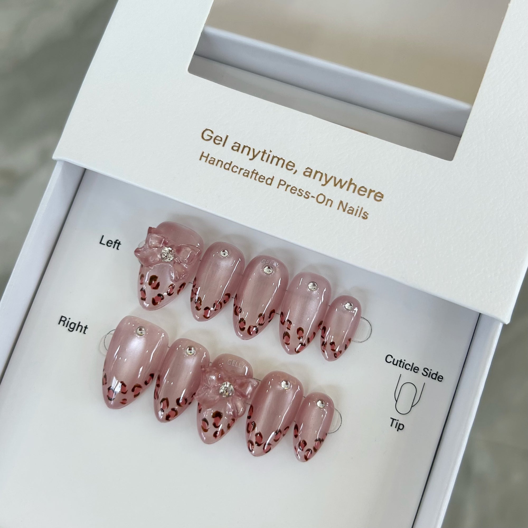 pink press on nail Singapore, 粉紅色穿戴甲