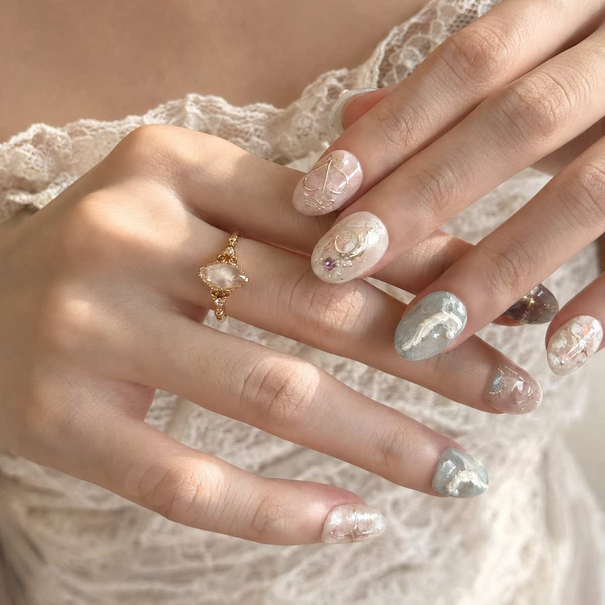 press on nail hong kong, press on nail singapore 穿戴甲 